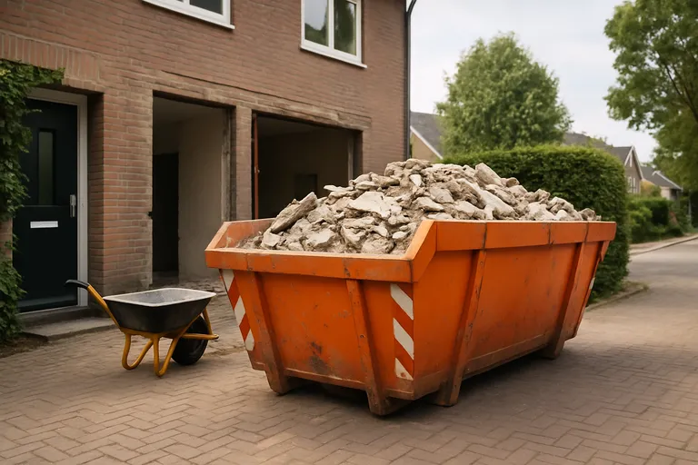 Hoe huur je slim een bouwafval container?